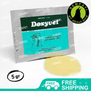SEMPATI Obat CRD Ayam Doxyvet 5 Gram Obat Ayam Ngorok Anti Crd Obat Pilek Hidung Berair Flu Bersin Infeksi Pernafasan Ayam Bebek Burung Unggas