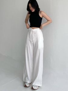 ALOHA Giselle Pants 701 - Celana Panjang Wanita Highwaist Pants Tali Depan - Long Straight Pants