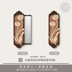 Wall Mirror Full Length Mirror With Storage Full Body Mirror Wall Mount Mirror With Rack Wall Mirror Full Length Vintage Concealed Design with Closure 镜子全身