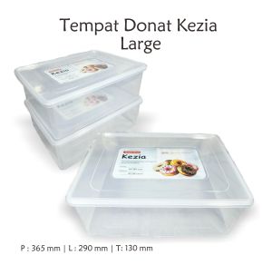 2 pcs Tempat donat tinggi / tempat donat KEZIA  Large / kotak roti / tempat roti / tempat makanan
