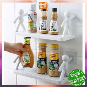 Hiasan Dinding Rak Tempel Susun Minimalis Ambalan Dinding Gantung Serbaguna Rak Dapur / Rak Dapur Model Dinding
