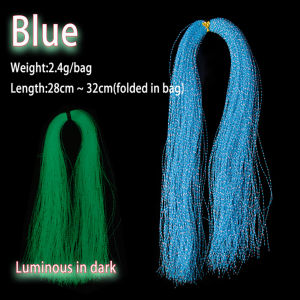 Bulu Mutiara Menyala Glow in the Dark Fosfor Untuk Assist Hook Sabiki Rintak Memancing