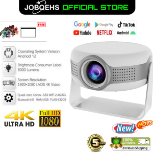 T269Pro Mini Portable Projector 1080P 4K HD Projector Android 12 Smart TV Projector HDMI Wifi Bluetooth Outdoor Home Theater