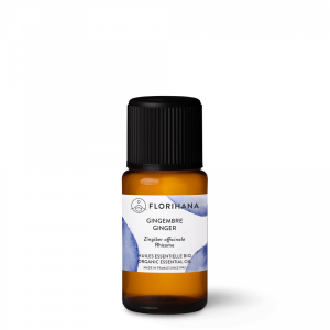 FLORIHANA Ginger Organic Essential Oil - Aromatherapy Pure Natural | Made in France