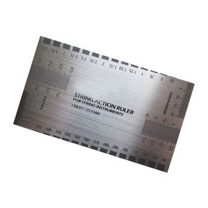 Guitar Bass Mandolin Banjo Stainless Steel String Action Ruler Gauge Tool in/mm guitar accessories