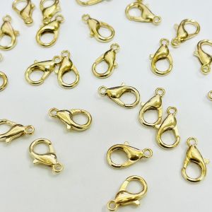 ห่วง ก้ามปู จิ่ว ทอง เงิน คละสี โรเดียม ขนาด 6*12mm สำหรับ ทำพวงกุญแจ อุปกรณ์งานฝีมือ DIY ของตกแต่งชิ้นงาน