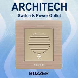 ARCHITECH Platinum B9-K37 Doorbell 1W Buzzer Bel Pintu Gold