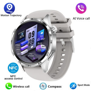 New Smart Watch for Men 1.53" AMOLED HD Touch Screen Bluetooth Call Heart Rate Sleep Monitor 100+ Sport Modes Pedometer Calorie Counter Fitness Tracker Compatible with iOS Android Ideal Birthday Gift