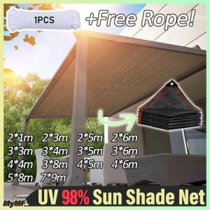UV 90%+ Sun Shade Net Outdoor Sunscreen Cloth for Bumbung Awnings Jaring Hitam Orchid Kebun of Shelter Garden Car Cover