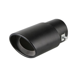 2 Inch Car Exhaust Pipe Stainless Steel Rear Exhaust Pipe Tail Muffler Tip Matt Black Universal Car Exhaust Pipe