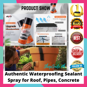 ORIGINAL Fast/Quick Seal Flexible Black Rubber Coating Waterproof Spray Best Quality Waterproofing Sealant / AYXU Anti Leak Rubber Coating Sealant Spray Waterproof Leak Repair Spray / sealant spray / Leak Repair / Roof Sealant / Water leak sealant spray