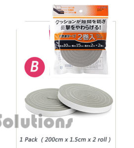 【SKIT SG】Self-Adhesive Soundproofing Sound Proof Door Seal Sealing Strip Acoustic Foam Windproof Strip Japanese Doors Sponge Anti - Noise Door Window Sealing Strip Wood Door Seam Soundproof Window Windproof Self-Sticking Strip