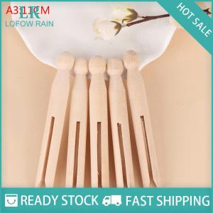 LF Wholesale✨Flash Sale ✨ 5 cái chốt gác bằng gỗ chốt kẹp quần áo bằng gỗ kiểu Dolly truyền thống