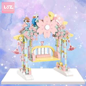 LOZ 1126 Sakura Swing 1124 Retro Telephone Nano Diamond Creative Brick Building Blocks 626pcs *Ready Stock*