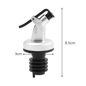 Oil Bottle Stopper Wine Pourer Lock Plug Food Grade Rubber Sealing Leak-proof Nozzle Sprayer Liquor Dispenser Kitchen Tool