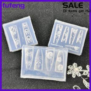 fufeng Rose Skull 3D Silicone Nail Art Mold Flower Floral DIY Transparent Template Nail Art Decoration Manicure Design Tool