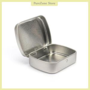 [PureZone] Survival Kit Small Empty Metal Black Flip Storage Box Case For Key Candy