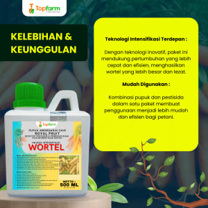 Pupuk Pestisida Topfarm / Pupuk Pembesar Umbi Wortel / Pupuk Cair Pembesar Umbi Wortel / Obat Penyubur Tanaman Wortel / Obat Hama Ulat Tanaman Wortel / Obat Pembesar Tanaman Wortel / Obat Khusus Tanaman Wortel