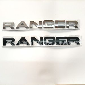 RANGER 3D Letter Hood Bonnet Emblem Badge Car Modified Logo Sticker Auto Exterior Decal Compatible with Ford Ranger
