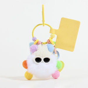 KYI Bola Batu Batubara Kecil Telepon Gantung Telepon Boneka Boneka Penderit Kartun Kanton Lucu Liontin
