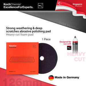 Koch-Chemie Heavy Cut Foam Pad - Automotive Intensive Correction Polishing Pad RED 126mm (5 inch)