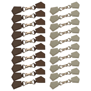 10 Pcs Cardigans Clip Holder Metal Buckles Clasp Pin Leather Tab Closure Clip Holder Sweater Dress Closure Clip