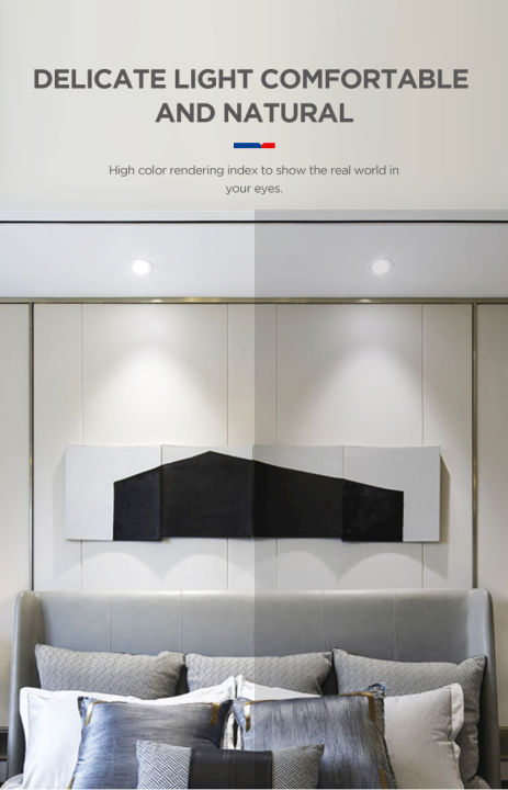 Decovolt%209watts%209000k%20LED%20Downlight%20Recessed%20Pin%20Lights%20Panel%20Ceiling%20Lights%20Home%20Decor%20Lighting%20Monochrome%20concealed%20panel%20downlight%20-%20Image%205