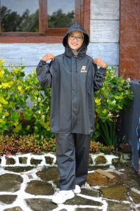 Setelan Jas Hujan Tebal Dan Kuat Garansi Anti Rembes Mantel Hujan Pria Wanita Full Pvc Bahan Karet Premium