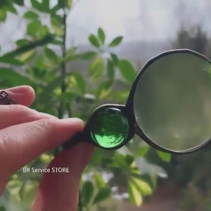 10x Magnifying Glass Necklaces Vintage Antique Multicolor Loupe Pendant Necklace Gift for Women Femme Link Chain