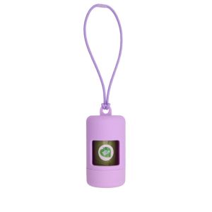 LIVELYN Solid Color Poop Bag Dispenser Lightweight Plastic Cylinder Pet Garbage Bag Dispenser Durable Dog Waste Bags Holder For Dog Walking