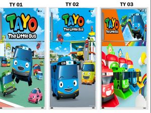 Stiker Kulkas 2 Pintu / Walpaper Stiker Kulkas 2 Pintu / Ukuran 150 CM X60 CM / Bagian Depannya / Cetak Sendiri / Motip Karakter / ( COD ) - Medinah Fasion