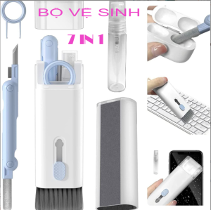 Bộ dụng cụ vệ sinh Laptop tai nghe Airpod máy tính macbook bàn phím máy ảnh đa năng 7 in 1 nhỏ gọn S P