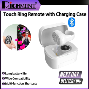 RICHMENT Wireless Bluetooth Ring Remote Control Fingertip Selfie Video Controller For Tik Tok Page Turner Browsing For for iOS Android