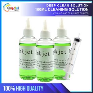 Cleaning Solution Inkjet 100ml with Syringe for CISS Inkjet Printers Dye Inks / Pigment Ink / Sublimation Ink