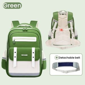 Tasbag Kids Schoolbag Ergonomic British-style Student Bag for 1-6 Grades