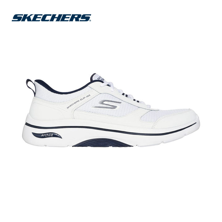 Skechers Slip On Men White Skechers Men Slip-ins GOwalk Arch Fit