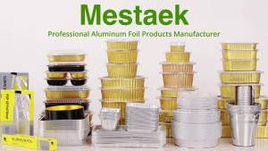 5.5" Aluminum Foil Pans with Integrated Handles and Snap-On Lids (10 pcs)    2X Thickness Heavy-Duty Reusable Foil for Baking and Cooking