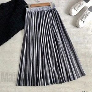 Rok Plisket Bludru Panjang by. Bilzam Fashion Rok Mayung / Rok Mewah / Rok Kerja / Rok Kondangan