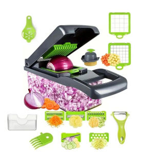 Vegetable Slicer Multi-use Planning Function Peeler Slicer Cutter Chopper Professional 16 in 1