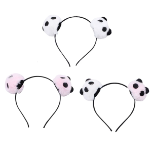 Panda Anime Charm Mũ sắt cho sân khấu bữa tiệc sinh nhật mặt rửa hairbands sân khấu phụ kiện cài đầu đạo cụ chụp ảnh