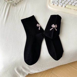 ONEFASHIONMALL KK001 Kaos Kaki Pendek Wanita Motif Pita Korea Style Lucu Estetik Semata Kaki Socks