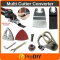 PRODIY 10PCS Oscillating Tool Kit Adapter Converter Angle Grinder Multi Cutter Oscillating Multi Tool Wood Trimmer Saw. 
