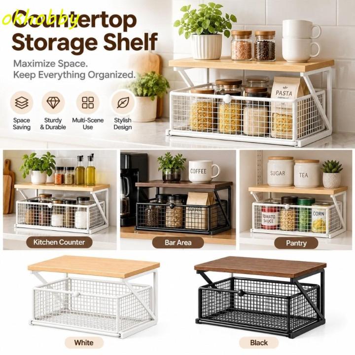 Multi Drawer Racks NUBE Space Saving Counter Storage Rack Countertop Storage With Drawers ...