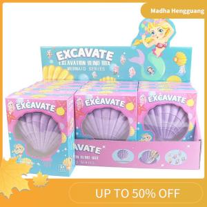 Madha Mermaid Digging Kit Archaeological Excavation Handmade Toys Children Excavation Treasure Fossils Kit For Kid Gift