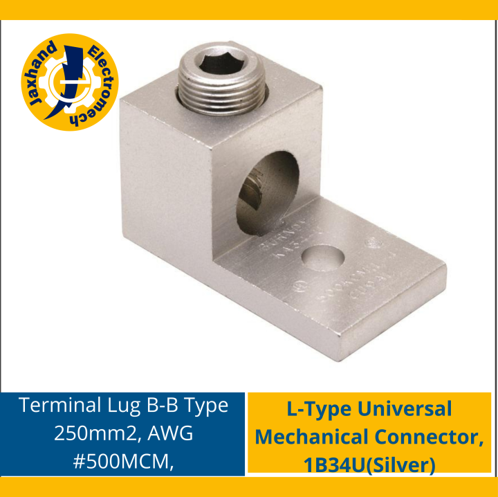 Terminal Lug BB Type 250mm2, AWG 500MCM, LType Universal Mechanical