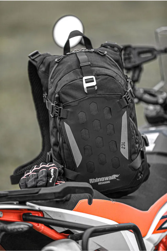 Rhinowalk Motorcycle Backpack Waterproof 23L Motorbike Helmet Bag