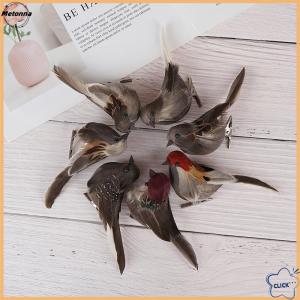 Follow Get More【Metonna】 Gray birds artificial foam feathers sparrow home party wedding decor