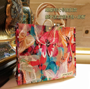 Handheld travel storage bag waterproof bag womens folding shopping bag