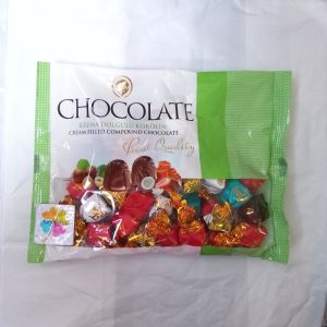 Camilan Makanan Ringan Chocolate Impor Turki / Turkey Aksu Krema Dolgulu Kokolin Cream Filled Compund Cokelat 300 Gram Varian Gracias Exara Empera Single Joy