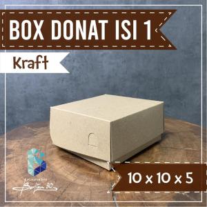 ( 50 Lembar ) Box Donat Isi 1 - Kotak Donat - Dus Donat/Dus Snack Murah